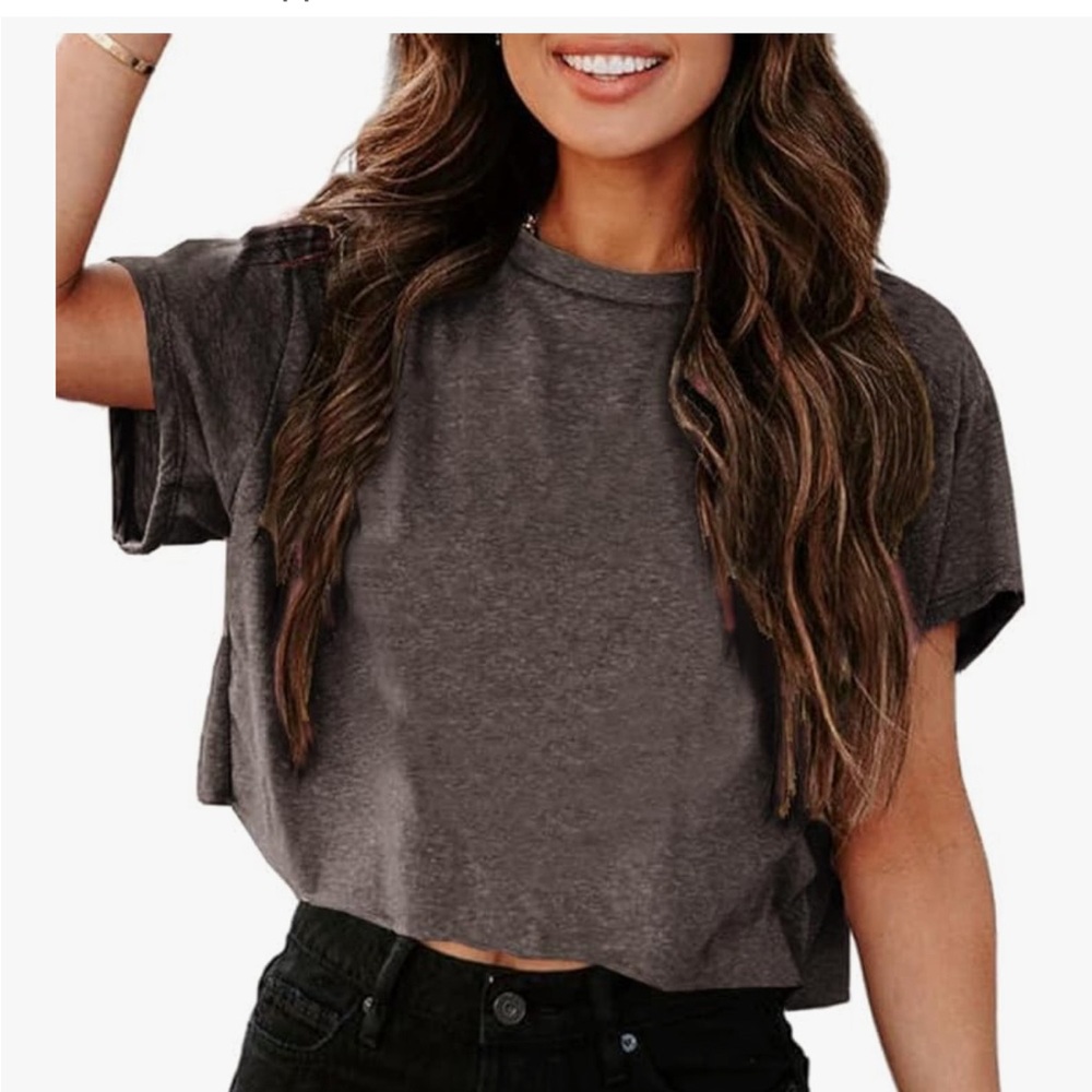 Brown Women's Crop Top